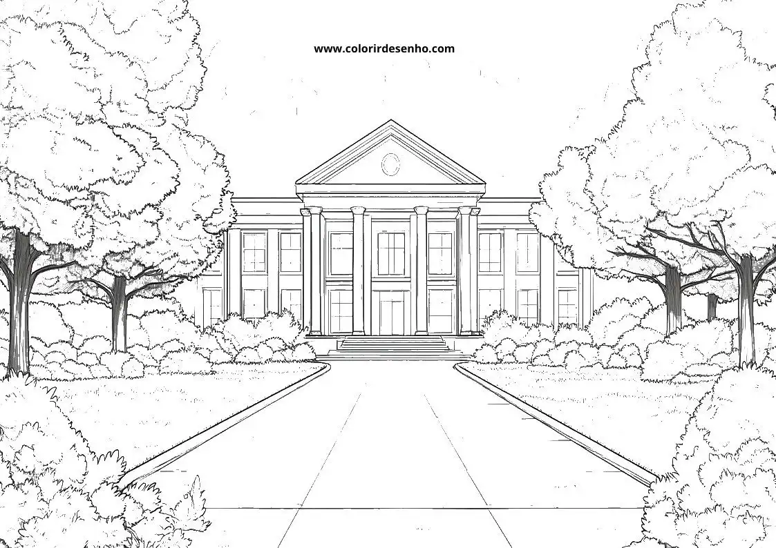 Free Printable School Coloring Sheets 20