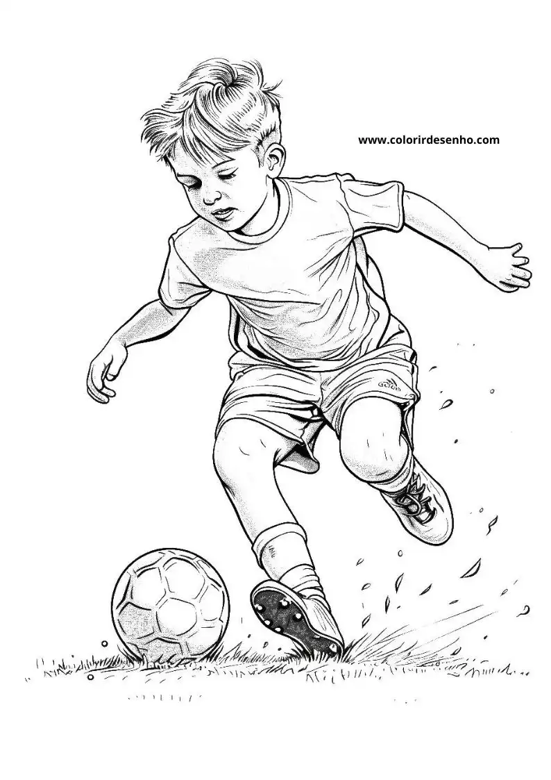 Free Printable Soccer Coloring Pages in PDF 10