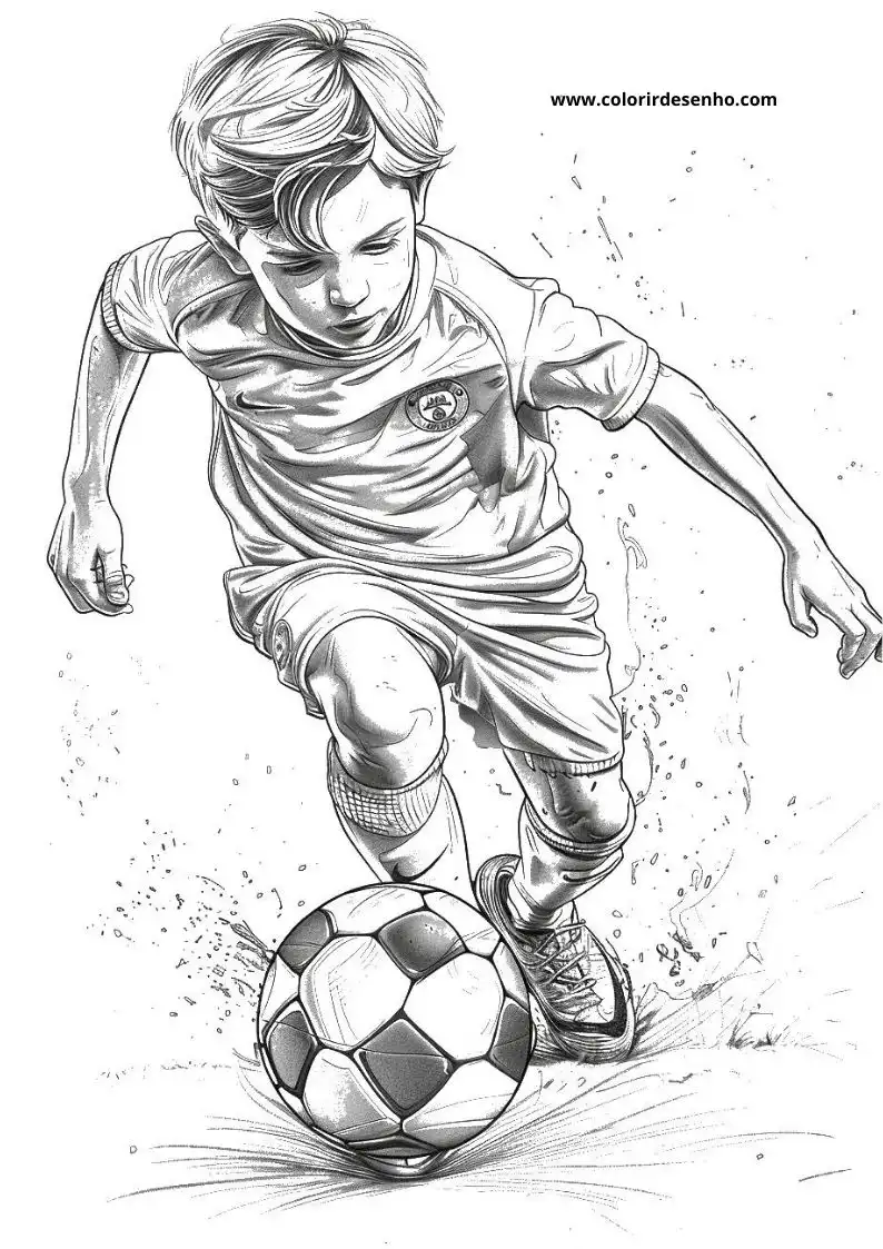 Free Printable Soccer Coloring Pages in PDF 11