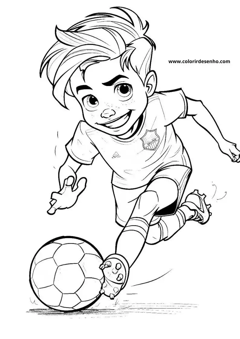 Free Printable Soccer Coloring Pages in PDF 13