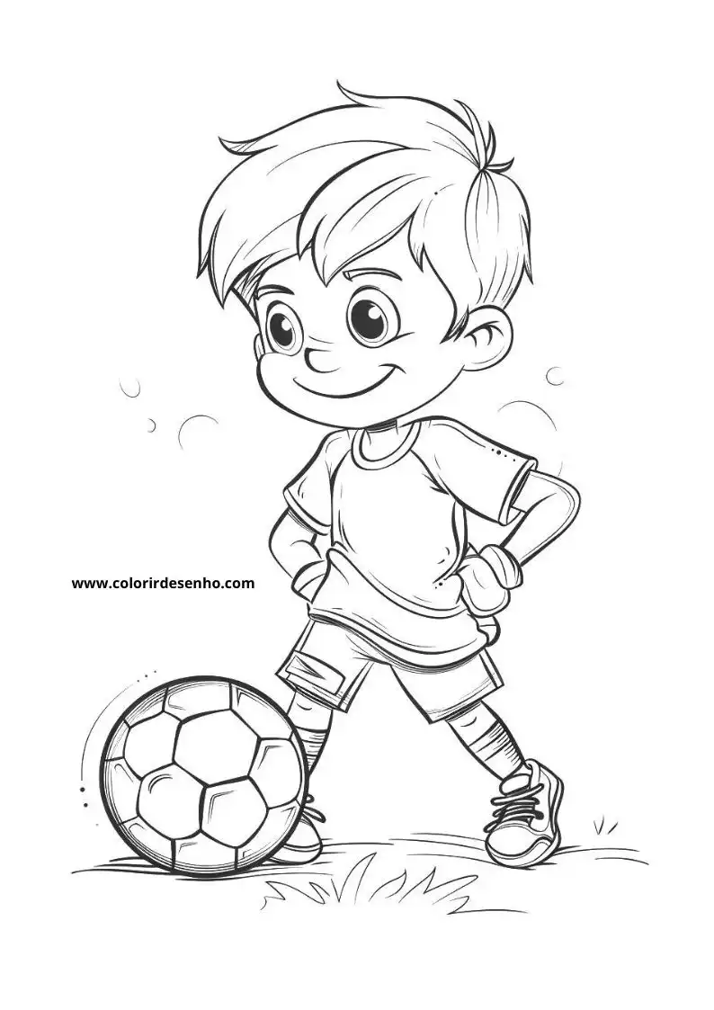 Free Printable Soccer Coloring Pages in PDF 16