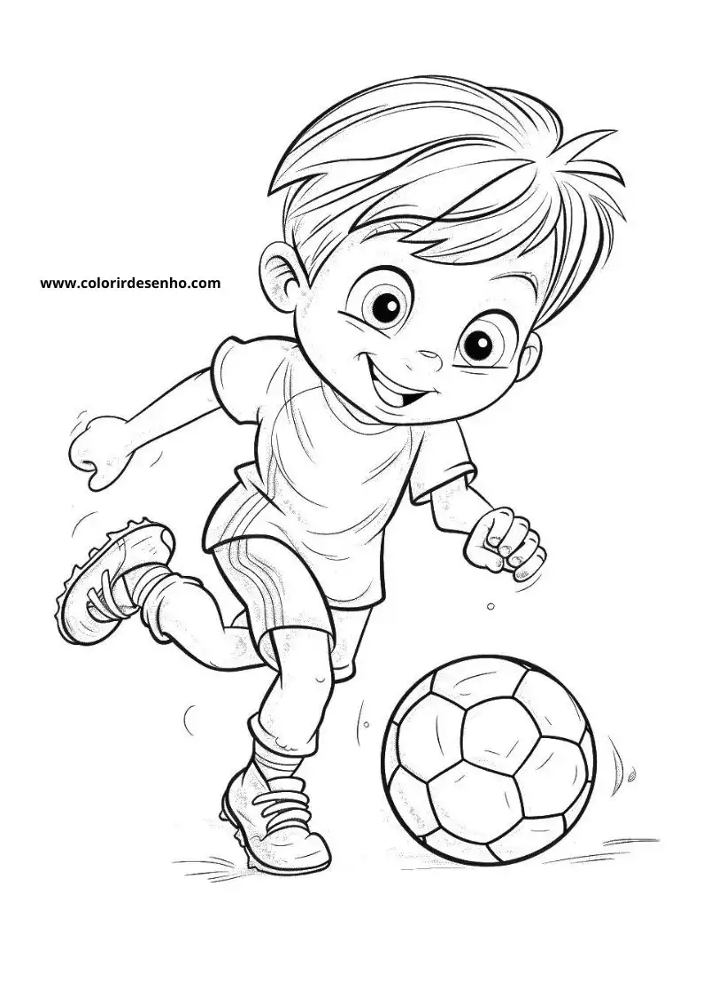Free Printable Soccer Coloring Pages in PDF 20