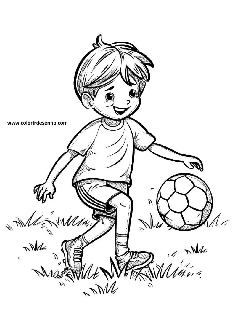 Free Printable Soccer Coloring Pages in PDF 22