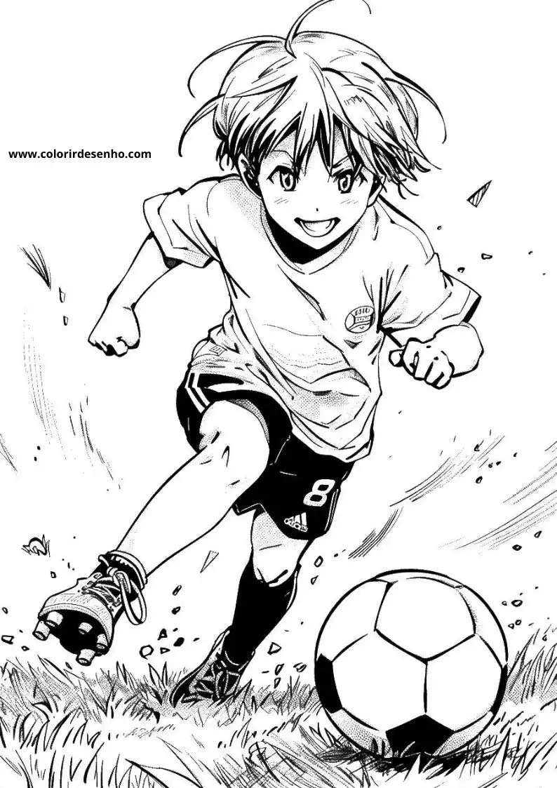 Free Printable Soccer Coloring Pages in PDF 27