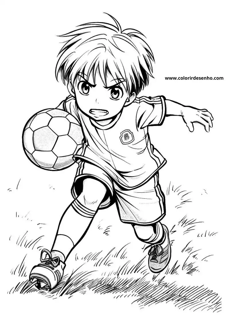 Free Printable Soccer Coloring Pages in PDF 3