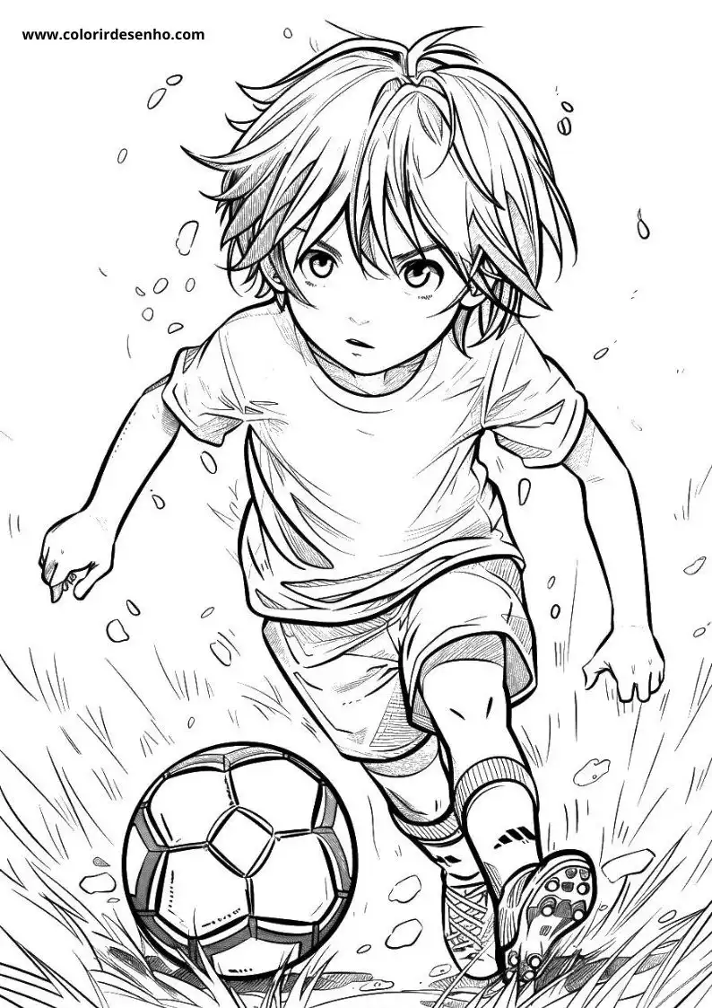 Free Printable Soccer Coloring Pages in PDF 32