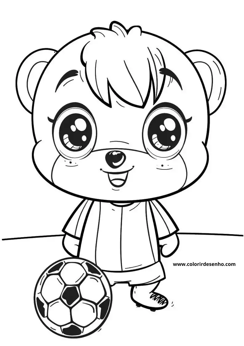 Free Printable Soccer Coloring Pages in PDF 33
