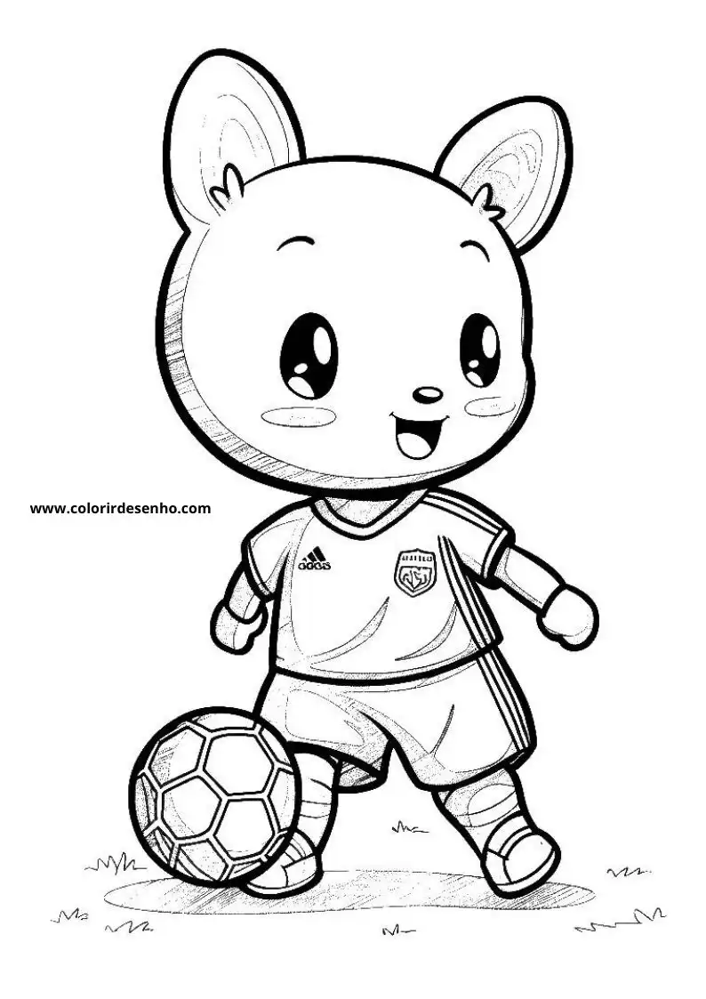 Free Printable Soccer Coloring Pages in PDF 36