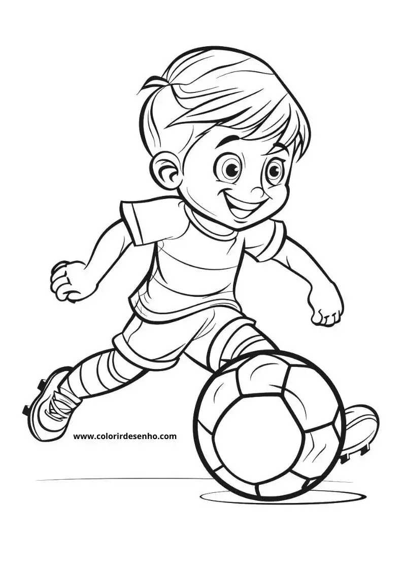 Free Printable Soccer Coloring Pages in PDF 38
