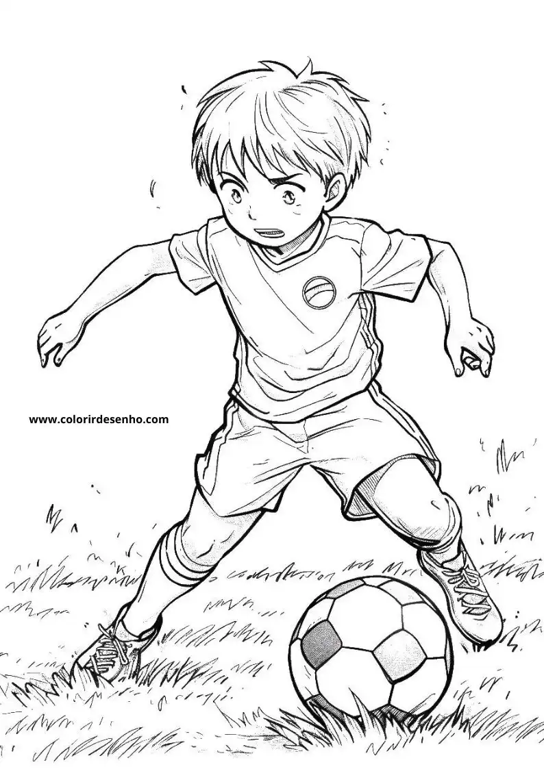 Free Printable Soccer Coloring Pages in PDF 4