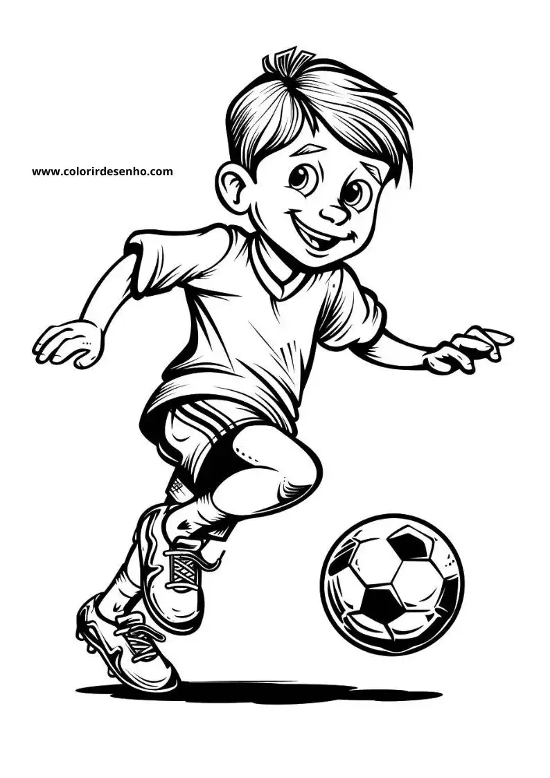 Free Printable Soccer Coloring Pages in PDF 42
