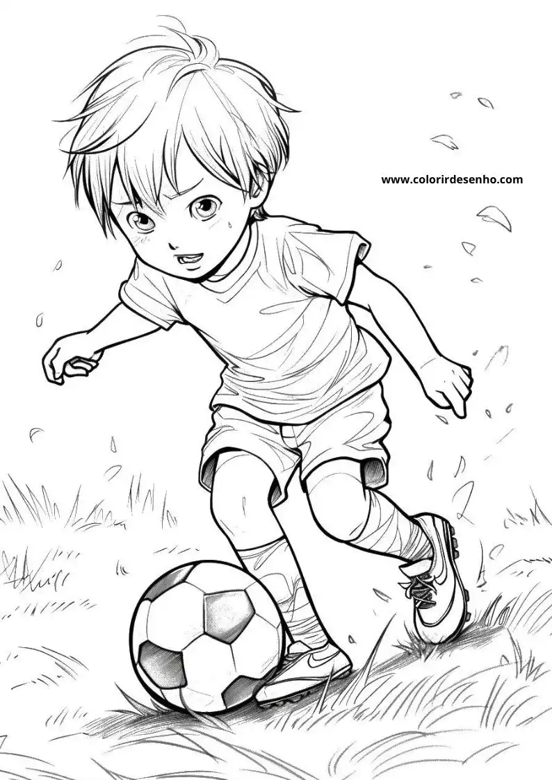 Free Printable Soccer Coloring Pages in PDF 5