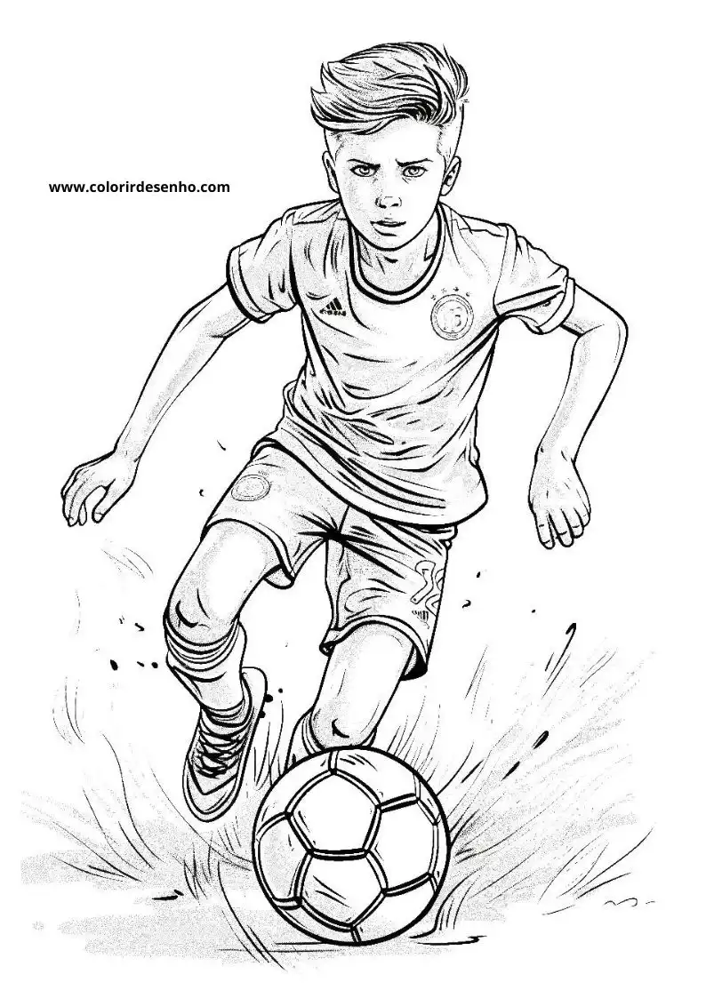 Free Printable Soccer Coloring Pages in PDF 7