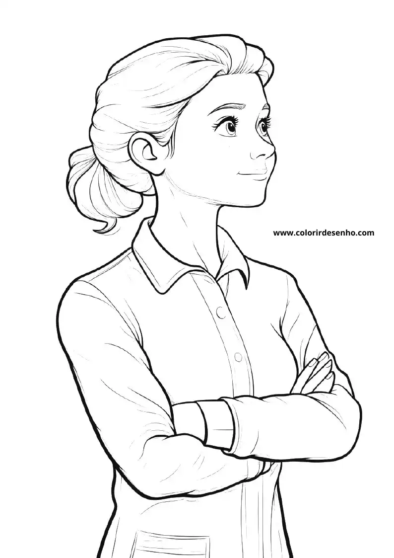 Free Printable Teacher Coloring Pages in PDF 8