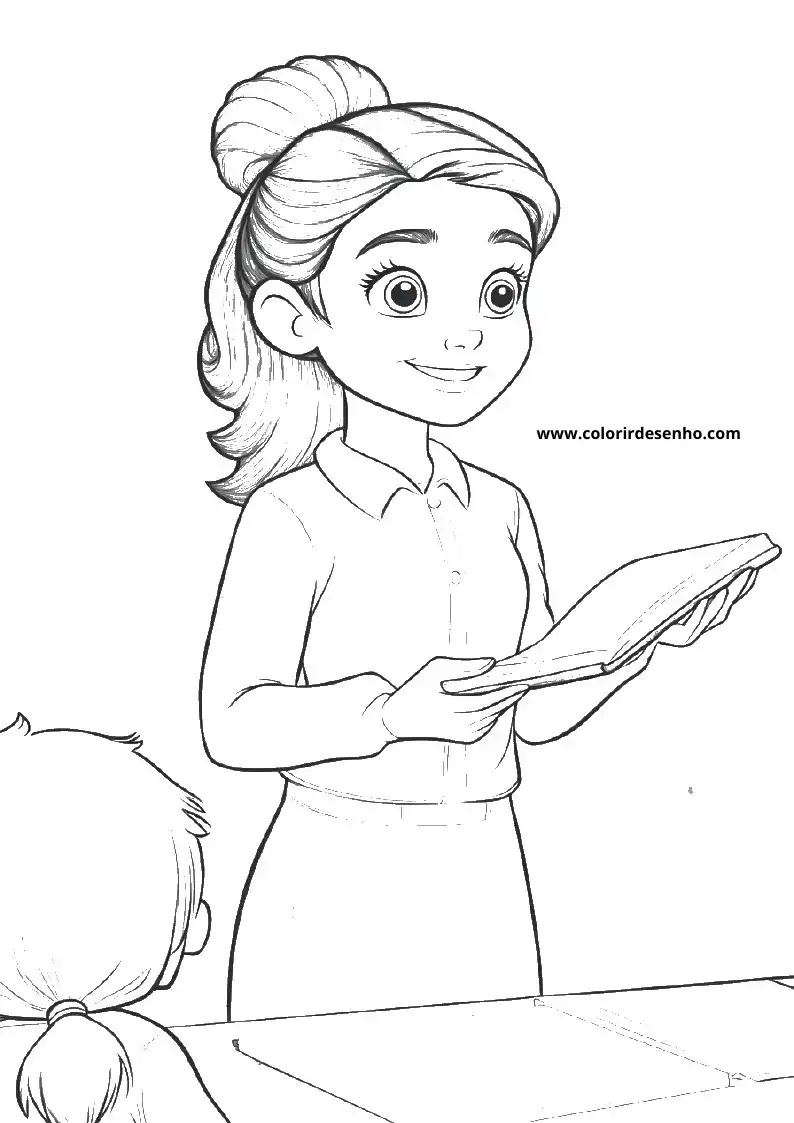 Free Printable Teacher Coloring Sheets 1