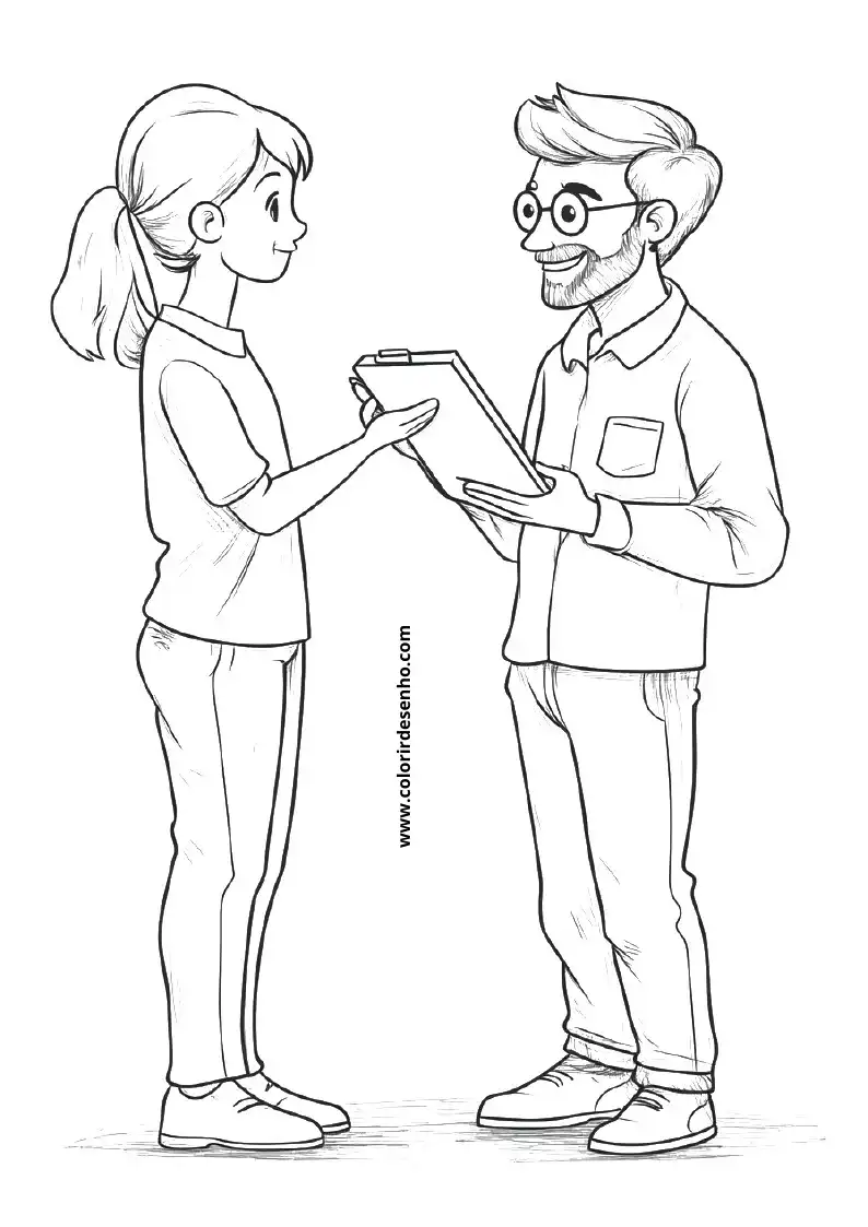 Free Printable Teacher Coloring Sheets 14