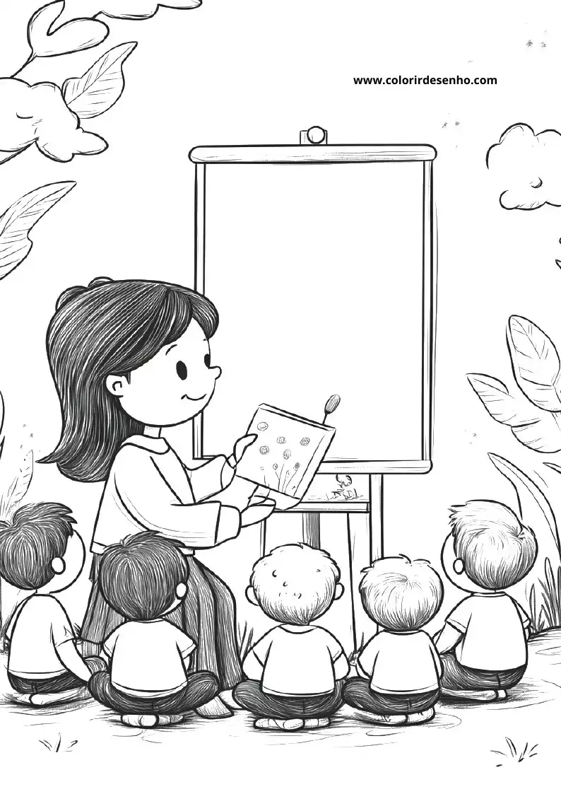 Free Printable Teacher Coloring Sheets 15