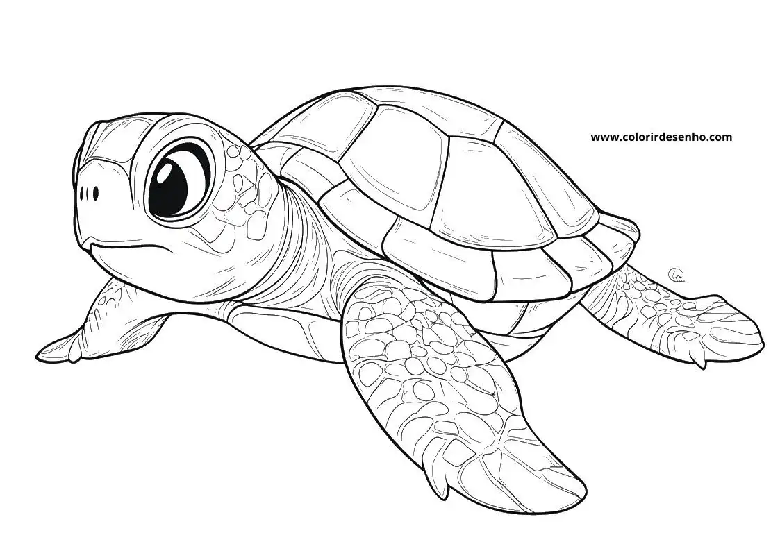 Free Printable Turtle Coloring Sheets 2