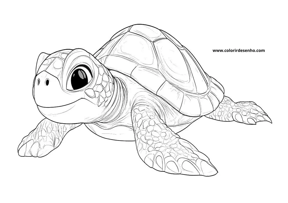 Free Printable Turtle Coloring Sheets 3