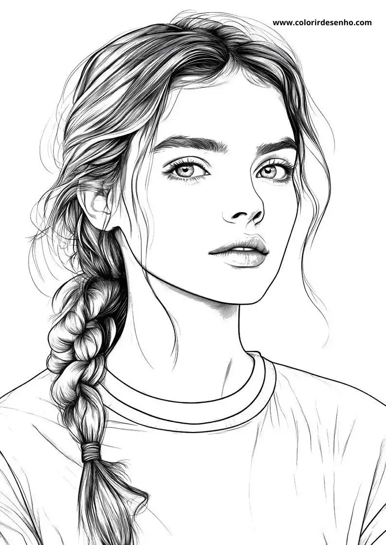 Free Printable Woman Coloring Pages in PDF 10