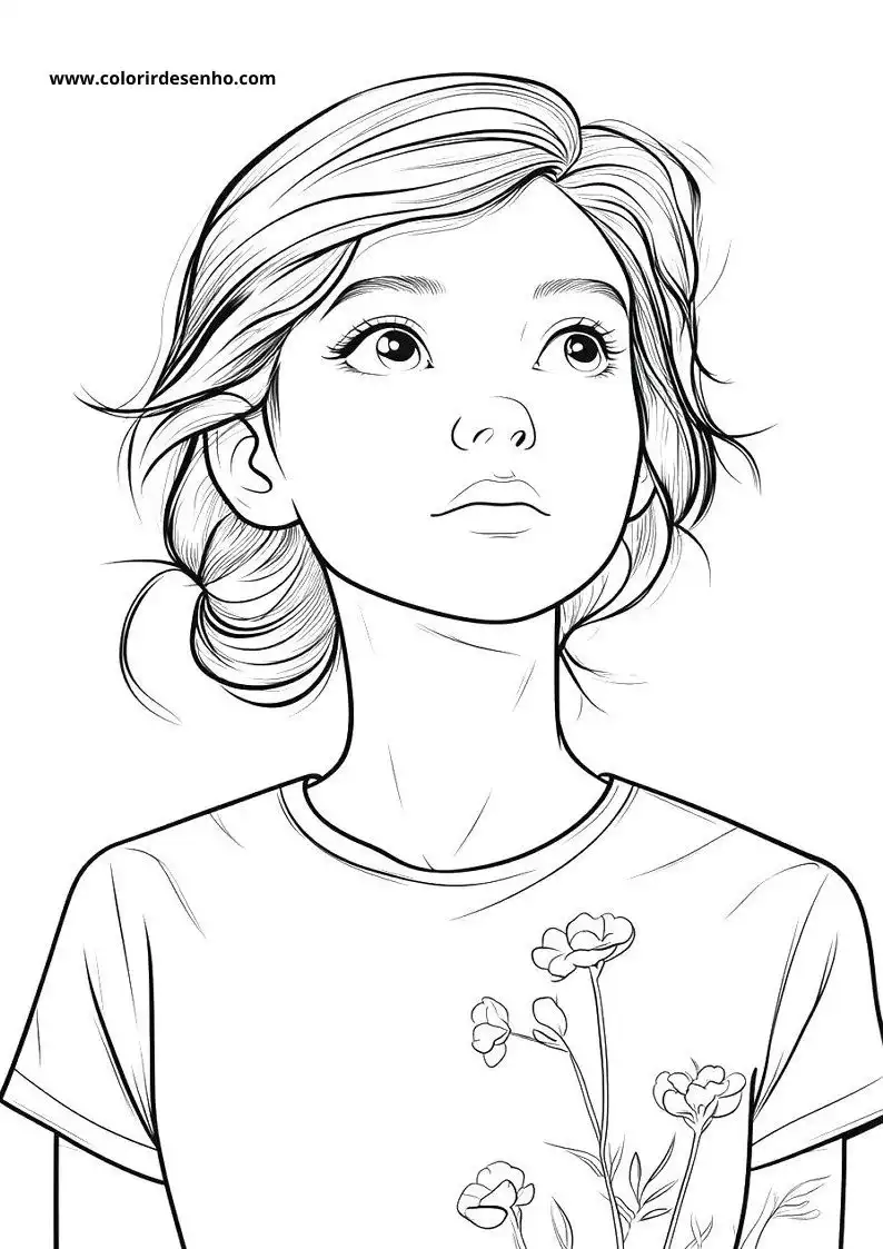 Free Printable Woman Coloring Pages in PDF 5