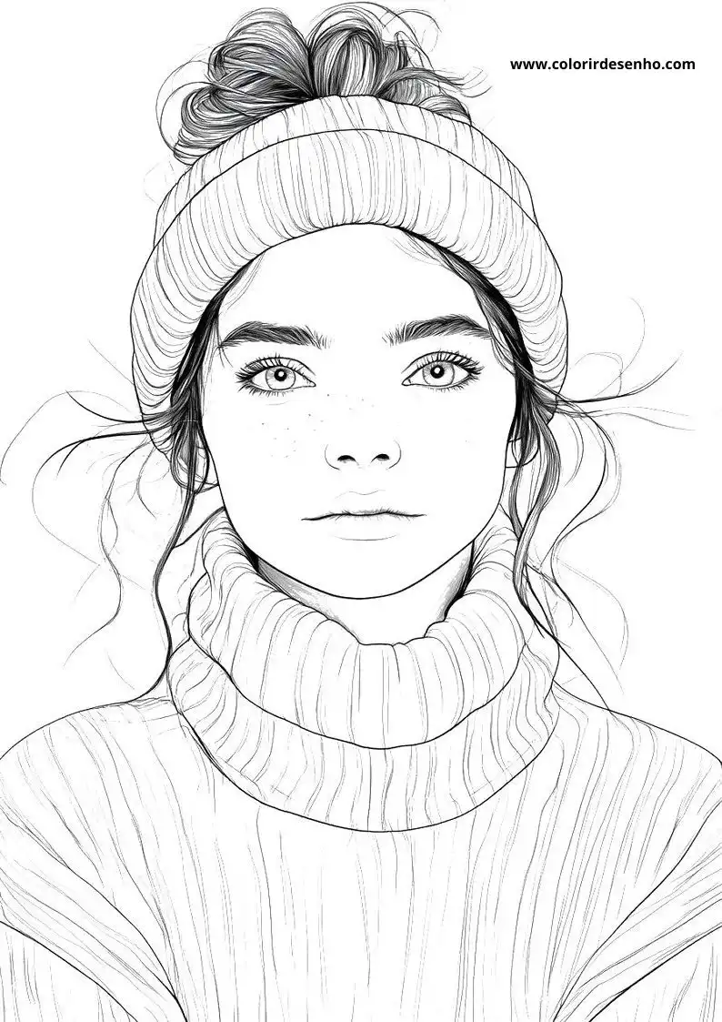 Free Printable Woman Coloring Pages in PDF 7