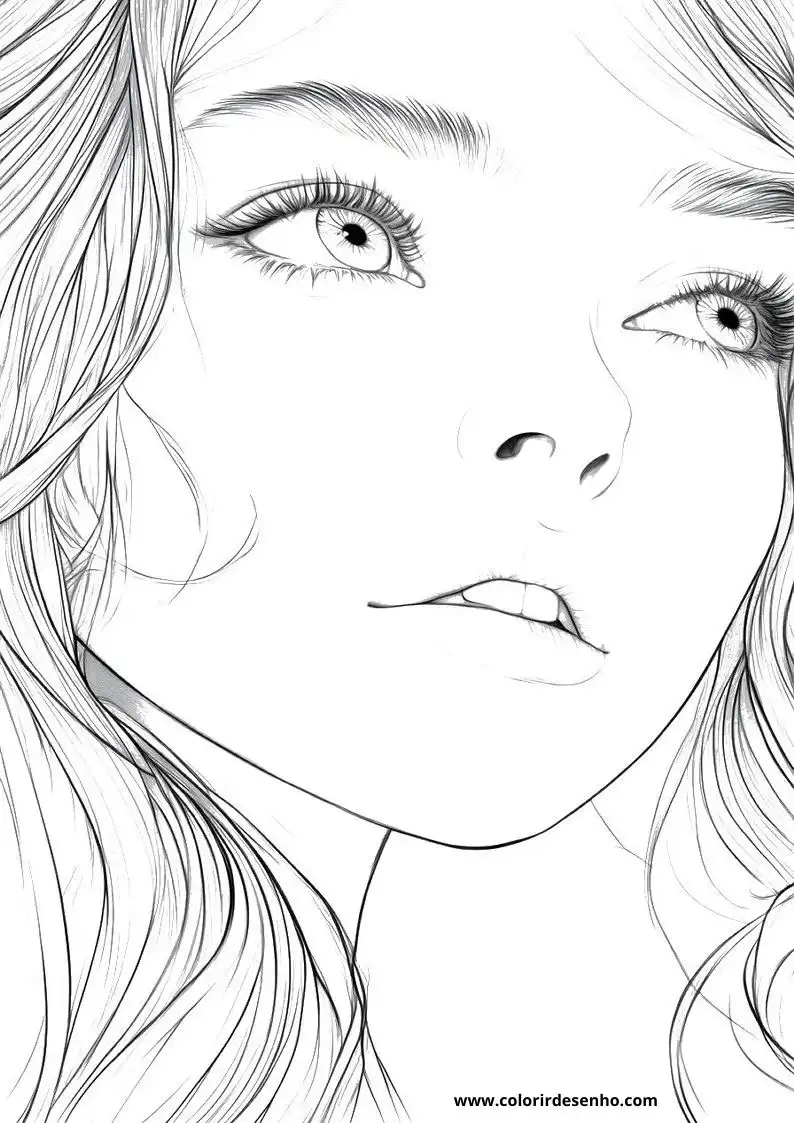 Free Printable Woman Coloring Pages in PDF 9