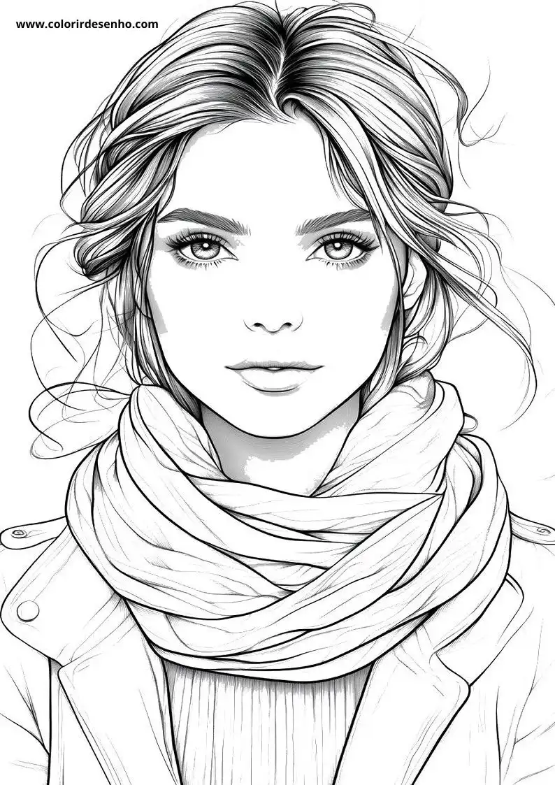 Free Printable Woman Coloring Sheets 1