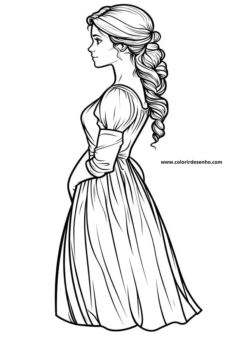 Free Printable Woman Coloring Sheets 2