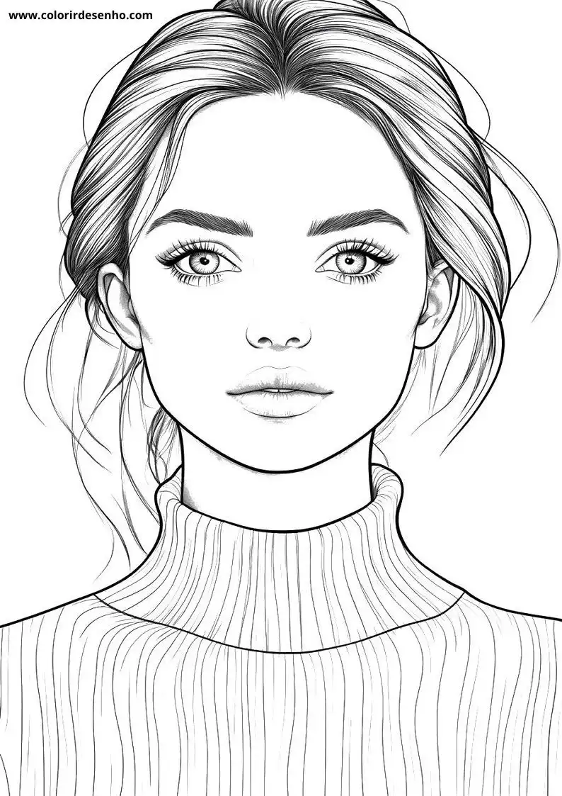 Free Printable Woman Coloring Sheets 3