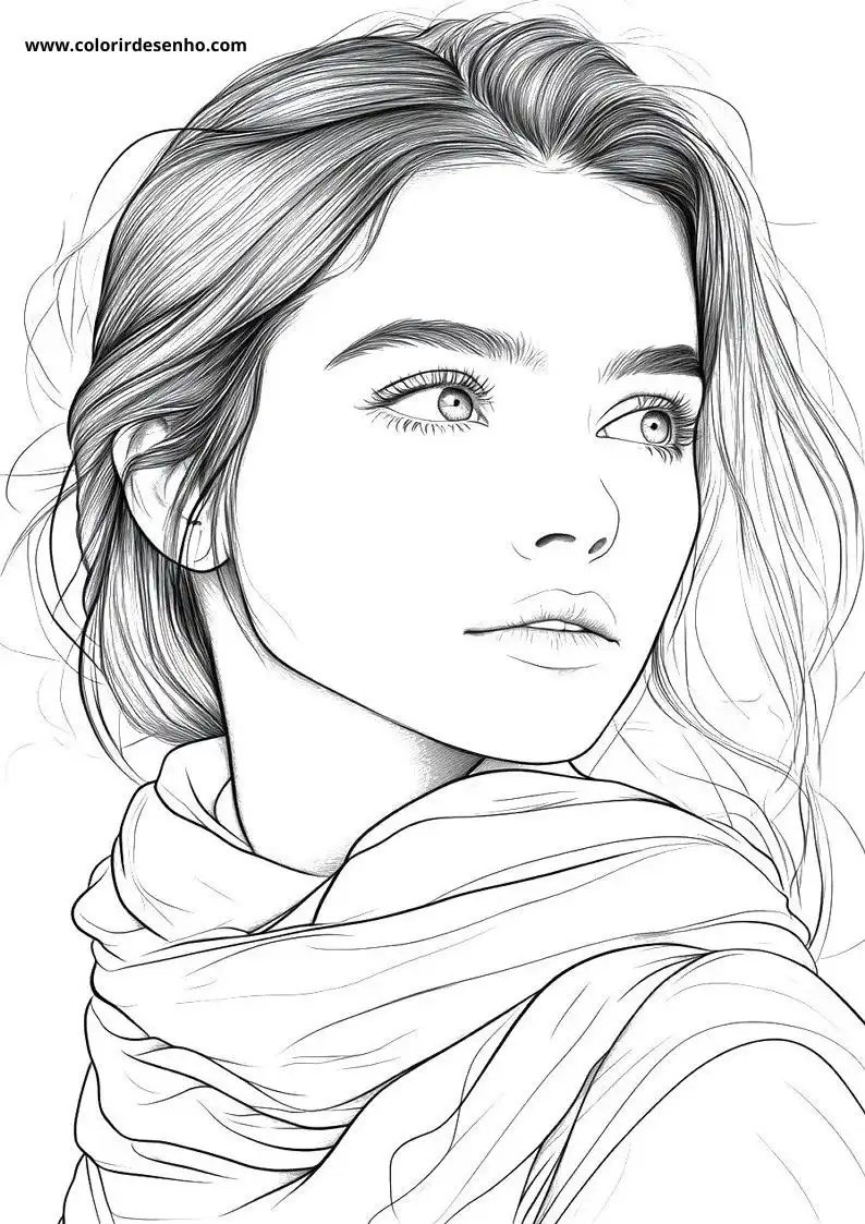 Free Printable Woman Coloring Sheets 5