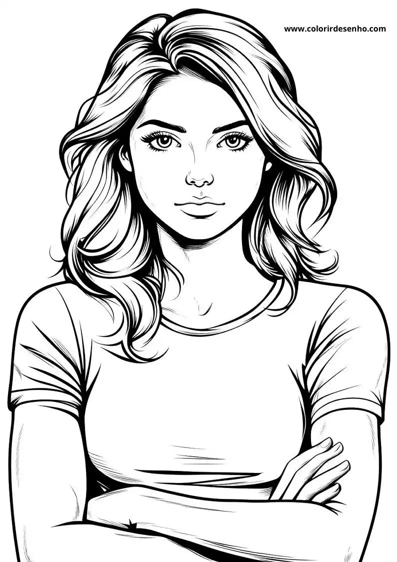 Free Printable Woman Coloring Sheets 9