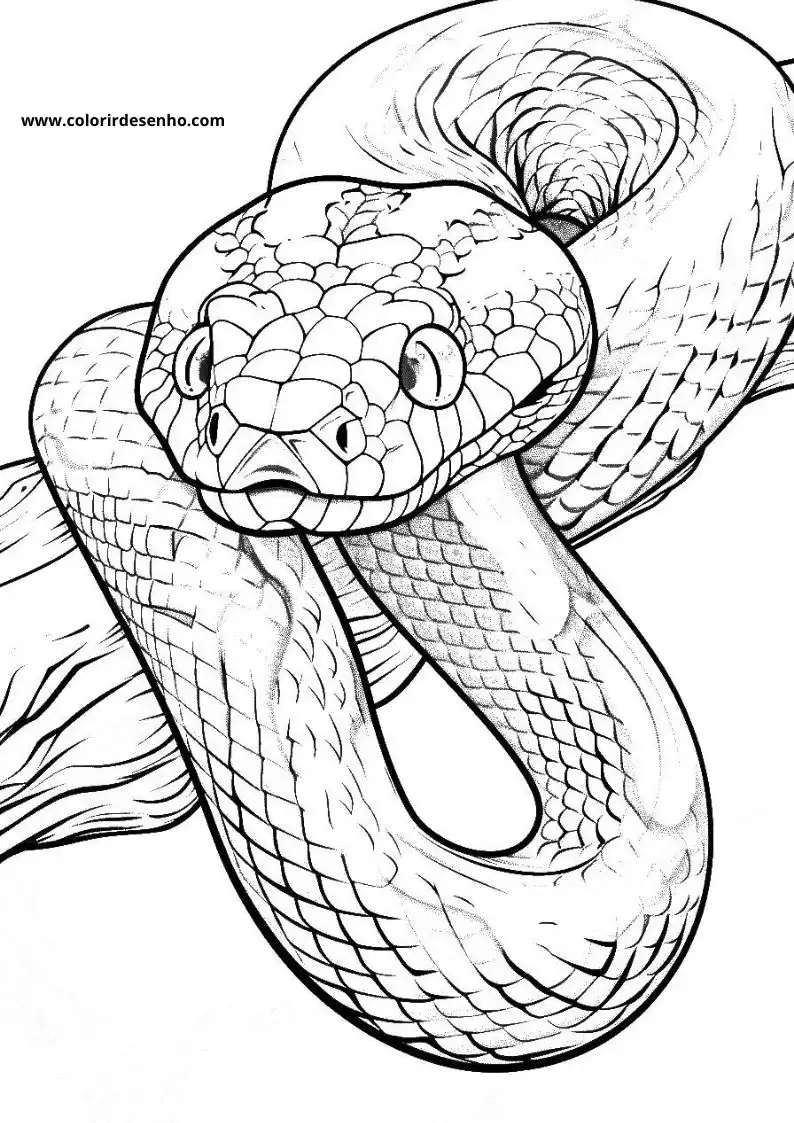 Free Snake Coloring Pages Download 3