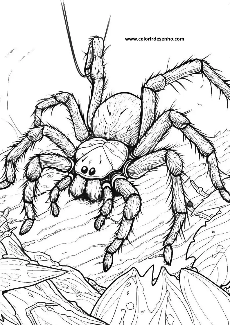 Free Spider Coloring Pages Download 3