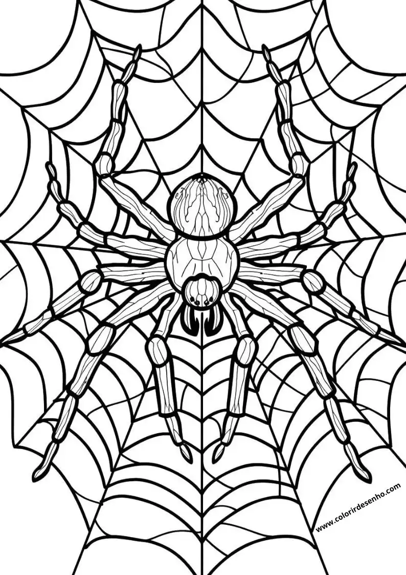 Free Spider Coloring Pages Download 5