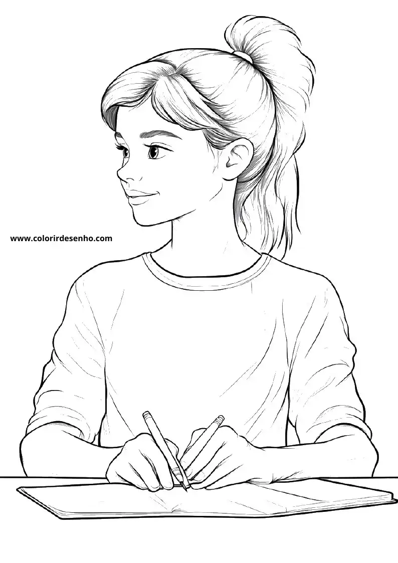 Free Teacher Coloring Pages Download 5