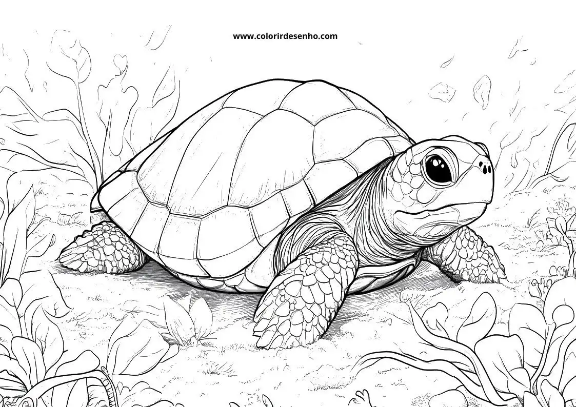 Free Turtle Coloring Pages Download 2