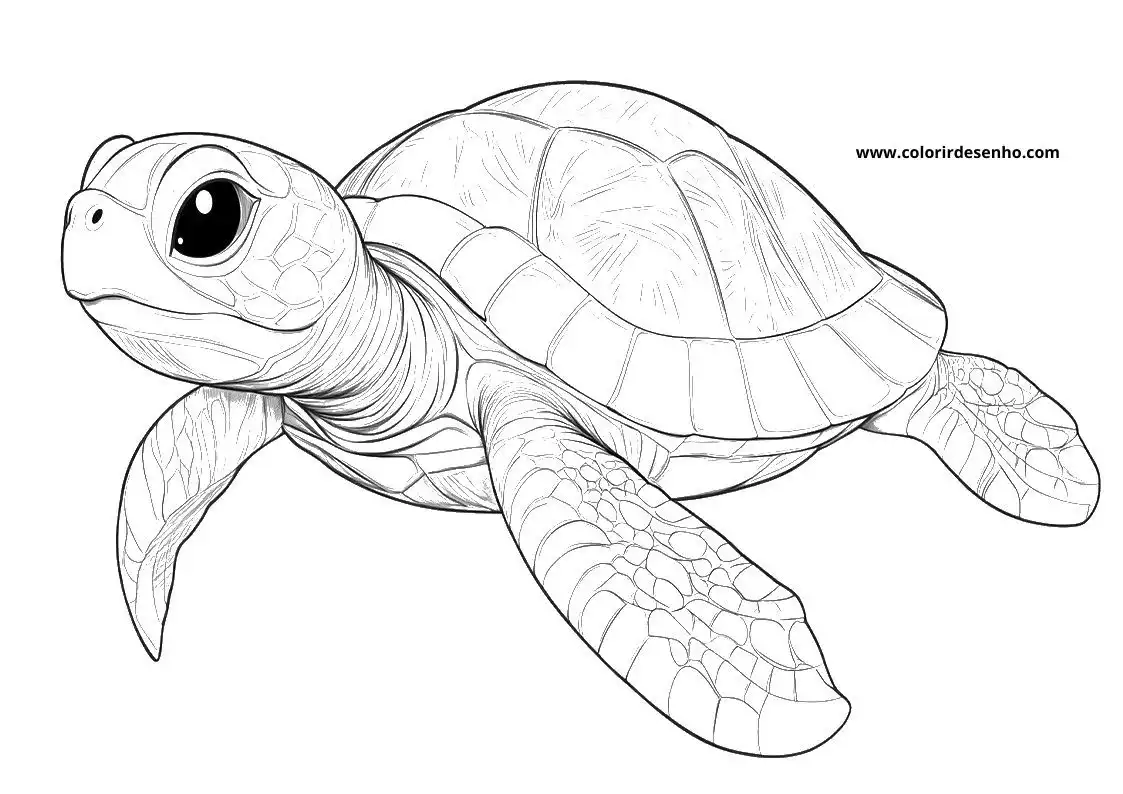 Free Turtle Coloring Pages Download 6
