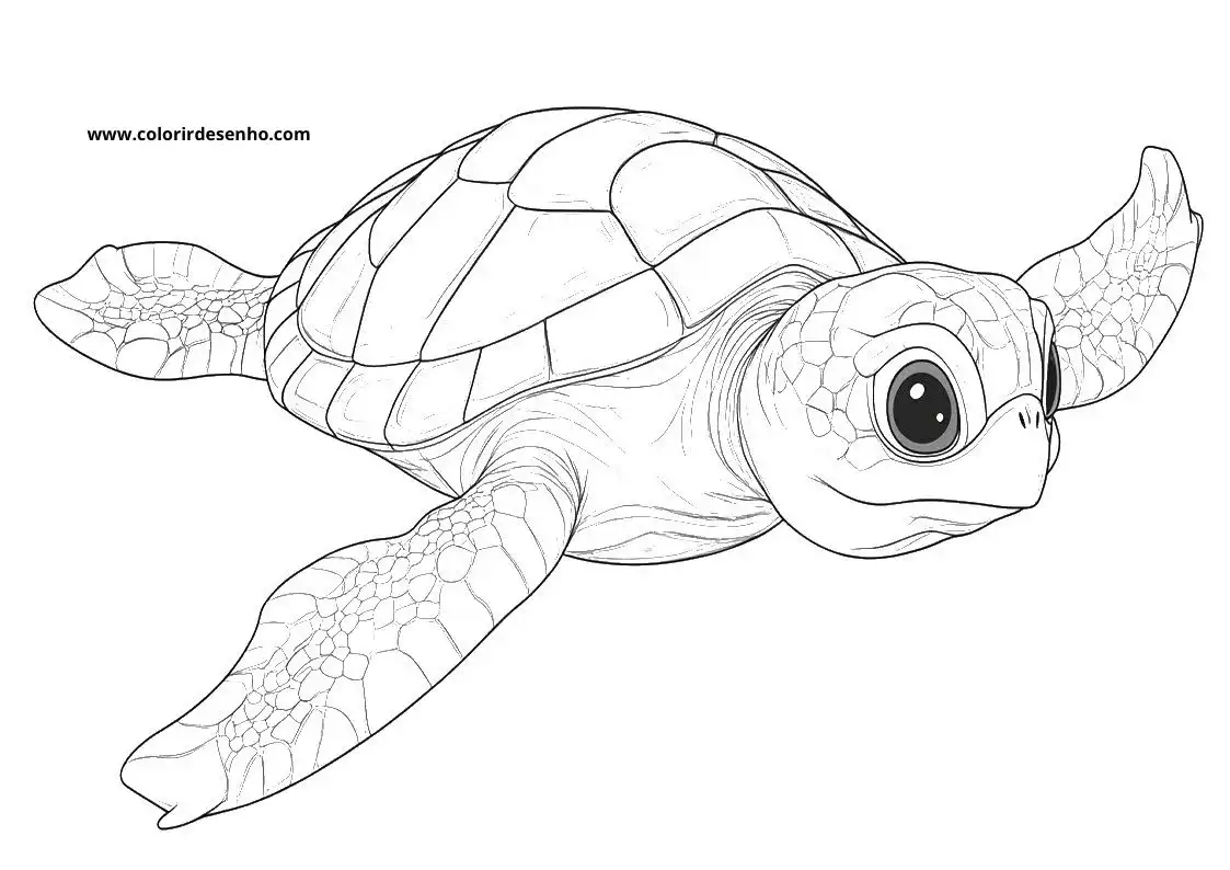 Free Turtle Coloring Pages Download 8
