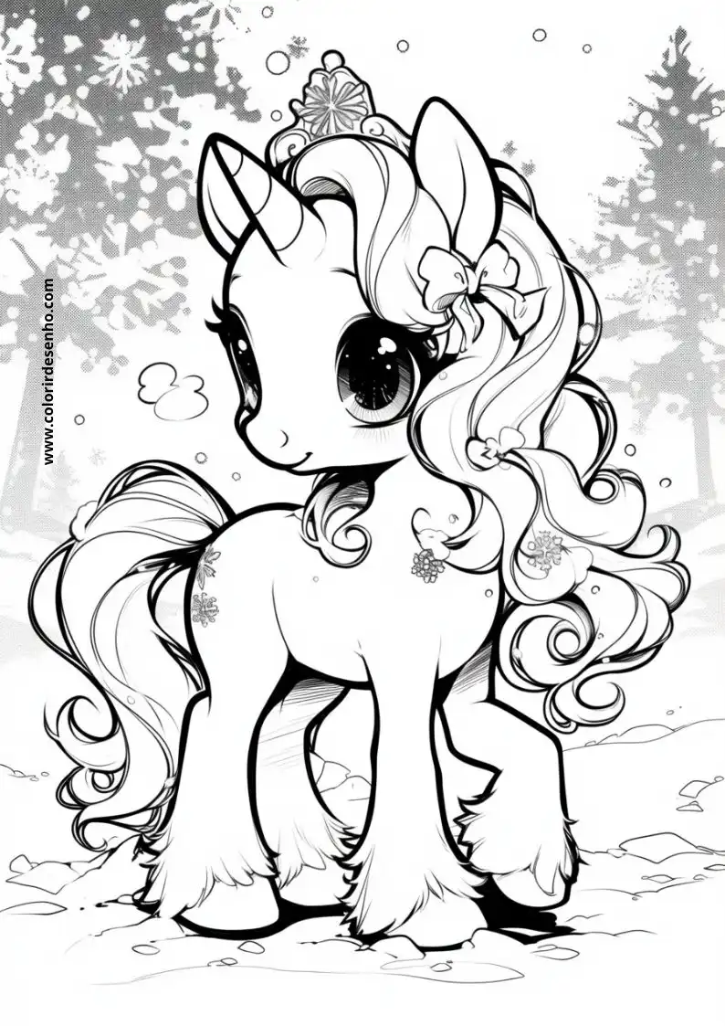 Free Unicorn Coloring Pages Download 2