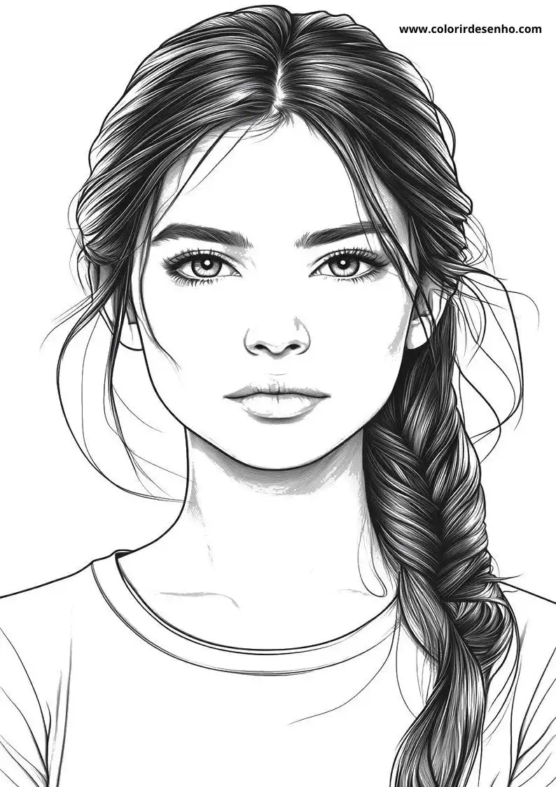 Free Woman Coloring Pages Download 11
