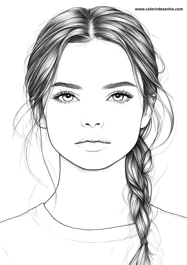 Free Woman Coloring Pages Download 3