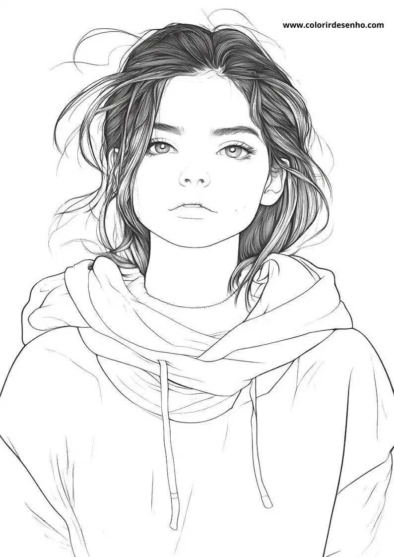 Free Woman Coloring Pages Download 9