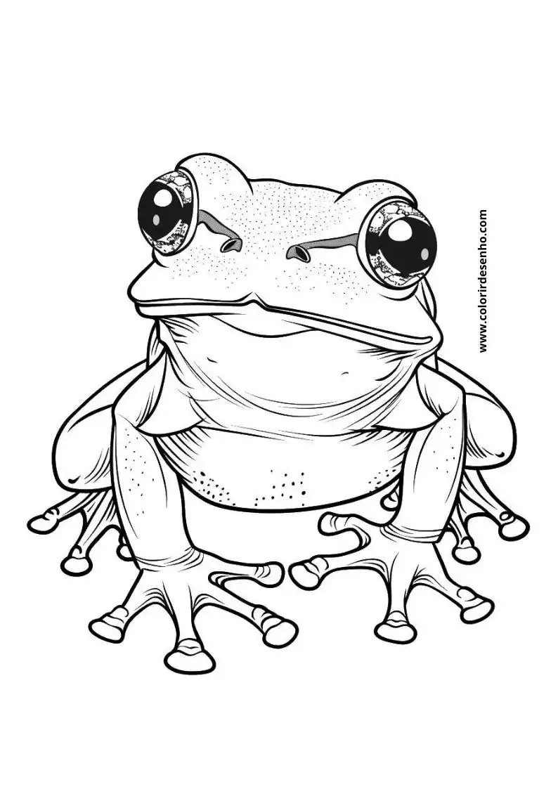Frog Coloring Pages 10