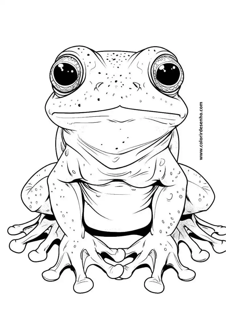 Frog Coloring Pages 11