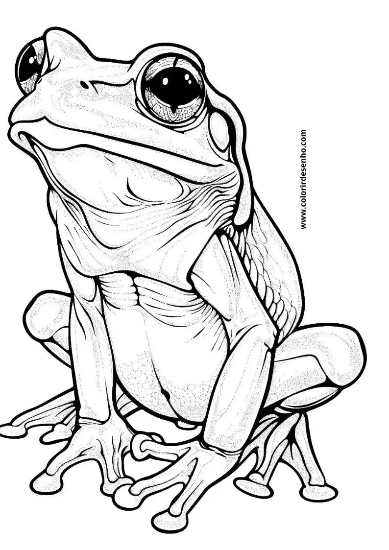 Frog Coloring Pages 12