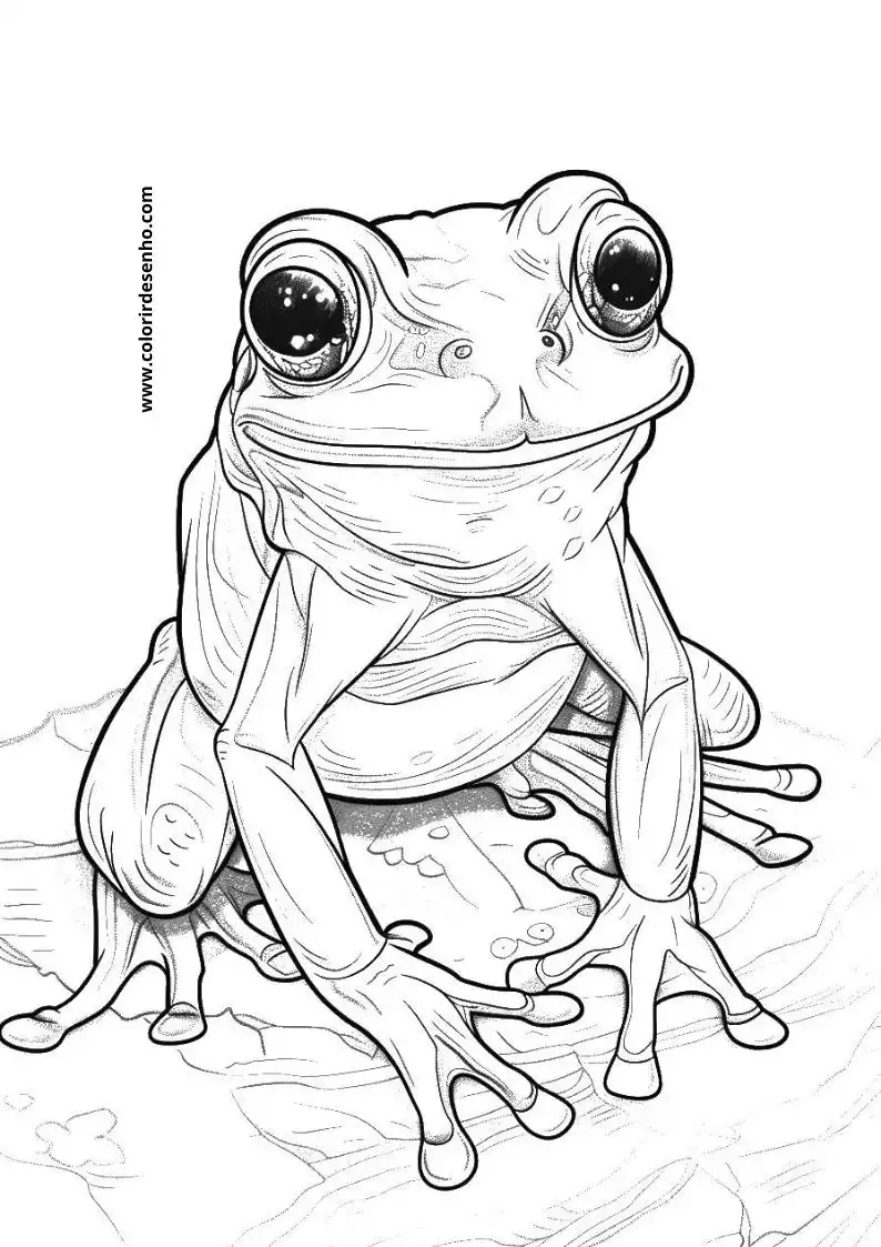 Frog Coloring Pages 13
