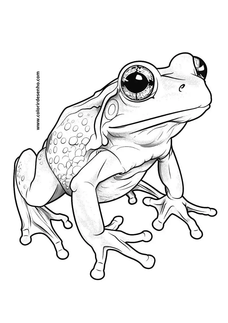Frog Coloring Pages 8