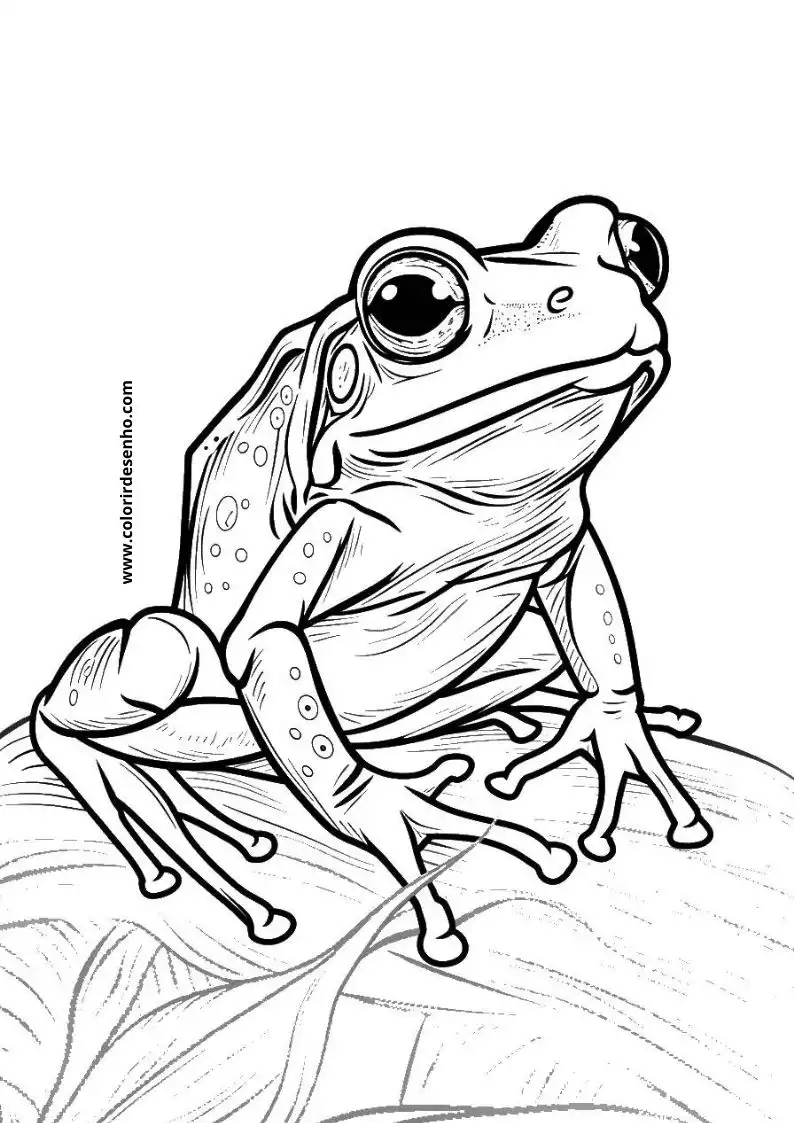 Frog Coloring Pages For Kids And Adults 10