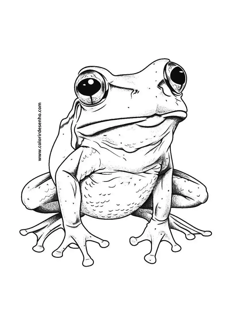 Frog Coloring Pages For Kids And Adults 11